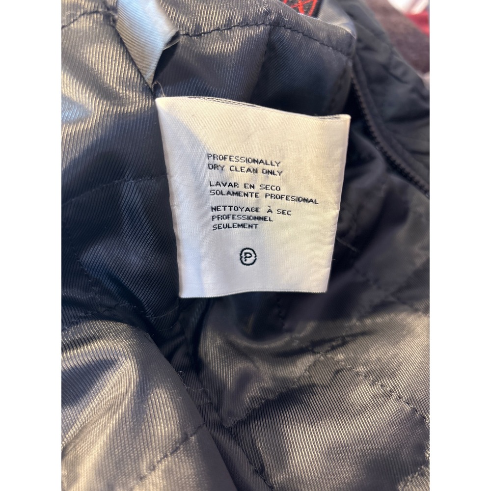 Kenneth Cole New York Mens Grey Wool Blend Car Coat Jacket with Quilted Bib L - Picture 8 of 9